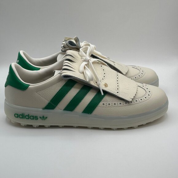 Mens Adidas Coursecup SL Sz12 Spikeless Golf Shoes Chalk White/Green IH8436 NEW - Picture 3 of 8